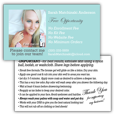 Business Card - Single Product